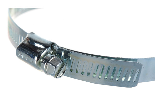 Хомуты Зубр ЭКСПЕРТ оцинкованные, просечная лента 12 мм, 91-114 мм, 2 шт. 37805-091-114-2