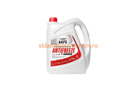 Антифриз БАРС PROFESSIONAL красный, G12+, 5 кг TNNBARS00023