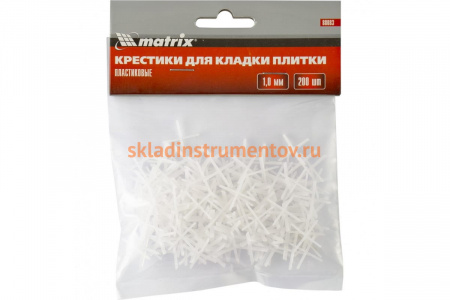Крестики (200 шт; 1 мм) для кладки плитки MATRIX 88083