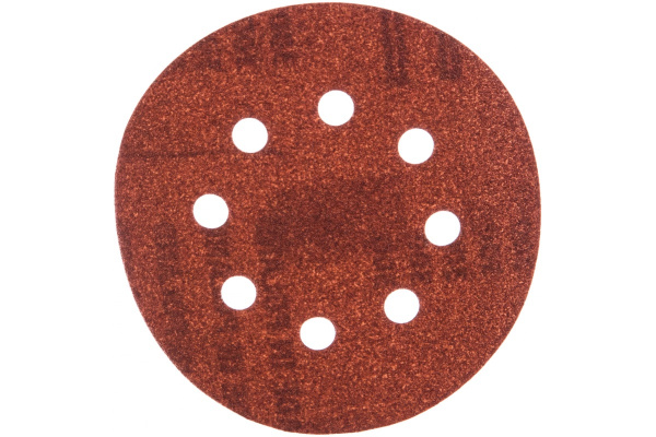 Круг шлифовальный на липучке для обработки дерева (125 мм; Р100; 8 отверстий) KLINGSPOR 270443