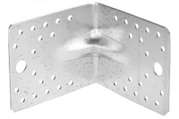 Усиленный крепежный угол Зубр МАСТЕР 55х70х70 мм, 20 шт. 310115-55-070