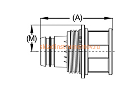 Заглушка "ШиреФит" (26 мм; "штуцер с гайкой") для трубопровода Зубр 51510-26