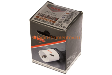 Коронка биметаллическая HSS Co 8% (27 мм) RUKO 126027