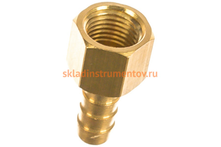 Штуцер пневматический (1/4"F- елочка 8 мм) ЭВРИКА ER-FFH04/05