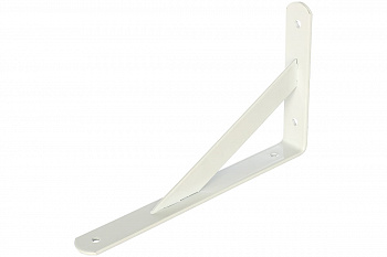 Усиленный кронштейн СИБРТЕХ 250х150х30х4 мм белый 94044