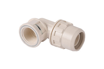 Муфта соединительная угловая "ШиреФит" (26 мм; 3/4") для трубопровода Зубр 51466-26-3/4