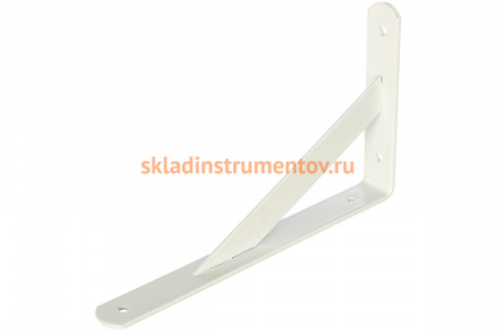 Усиленный кронштейн СИБРТЕХ 250х150х30х4 мм белый 94044