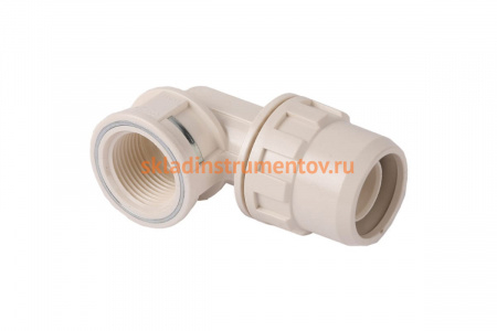 Муфта соединительная угловая "ШиреФит" (32 мм; 1") для трубопровода Зубр 51466-32-1