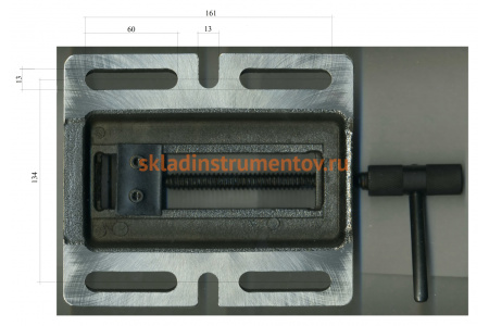 Станочные тиски для сверлильных станков 100мм GRIFF Q19 b241402