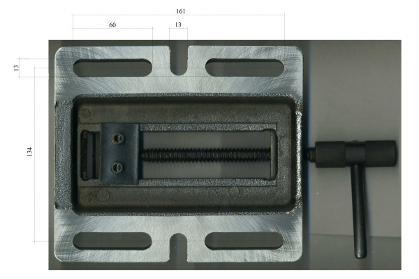 Станочные тиски для сверлильных станков 100мм GRIFF Q19 b241402