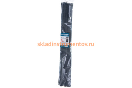Нейлоновые хомуты Зубр черные, 12x750 мм, 50 шт. 309030-12-750