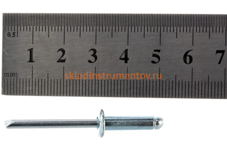 Заклепка вытяжная открытая сталь/сталь St/St (50 шт; 4.8x16 мм; Борт: Стандарт) MESSER 114014816-50