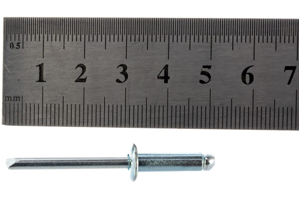 Заклепка вытяжная открытая сталь/сталь St/St (50 шт; 4.8x16 мм; Борт: Стандарт) MESSER 114014816-50