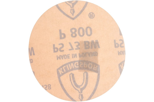 Круг шлифовальный на липучке для обработки красок, лаков и шпаклевок (125 мм; Р800) KLINGSPOR 306613