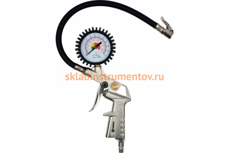 Пистолет для накачивания колес VOREL с манометром 81650
