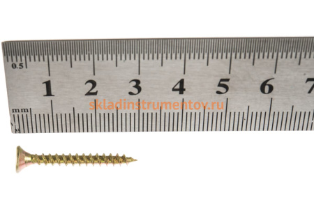 Универсальные шурупы для дерева, ДСП, ДВП Зубр желтопассивированные, PZ, 3,5x30мм, ТФ1, 600 штук 4-300391-35-030