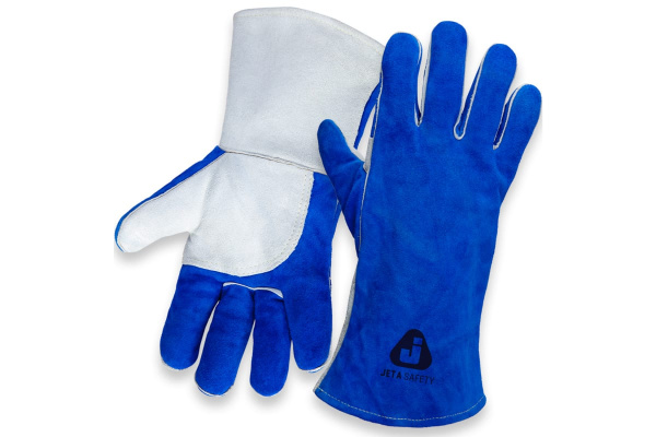 Перчатки сварщика с крагой Jeta Safety Ferrus Frost, цвет синий/серый, JWK601-XL Перчатки сварщика с крагой Jeta Safety Ferrus Frost, цвет синий/серый, JWK601-XL