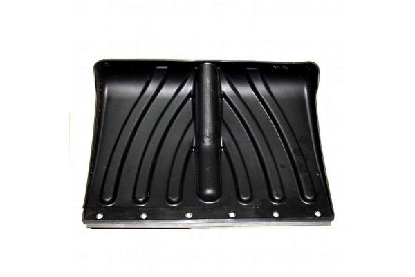 Лопата для снега СПЕЦ Крепыш пластик, 410x315 мм, с оцинкованной планкой, без черенка КПБ-234216