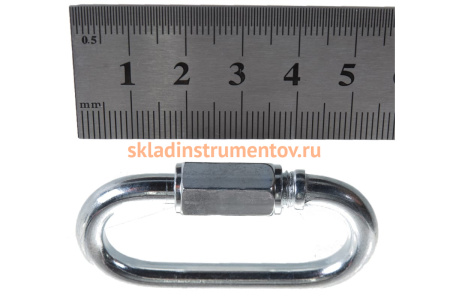 Карабин винтовой оцинкованный с муфтой 30 шт. (6 мм; ТФ5) Зубр 4-304535-06