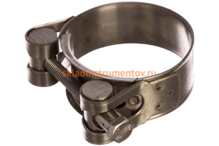 Металлические хомуты СИБРТЕХ, силовые, 40-43мм, ширина 20мм, шарнирный, W4, 2шт 475253