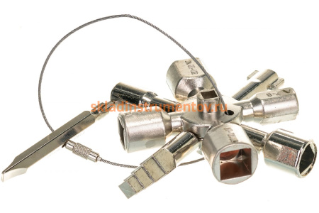 Универсальный ключ для электрошкафов КОБАЛЬТ 10 профилей 792-926