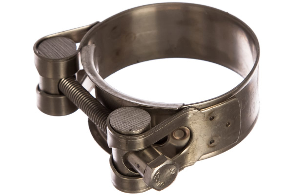 Металлические хомуты СИБРТЕХ, силовые, 40-43мм, ширина 20мм, шарнирный, W4, 2шт 475253