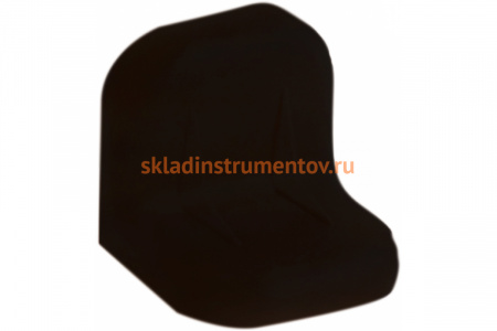 Уголок с заглушкой MFK-TORG 24х24х25х1.2 черный 2 24 24 2