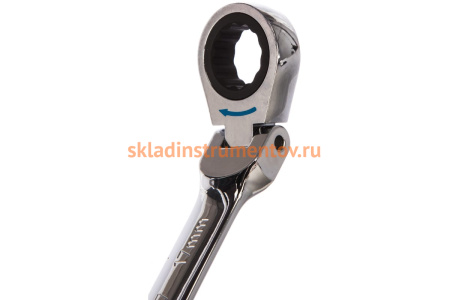 Набор комбинированных трещоточных ключей с подвижной головкой JTC 8-17 мм 9 предметов 1/15-3448