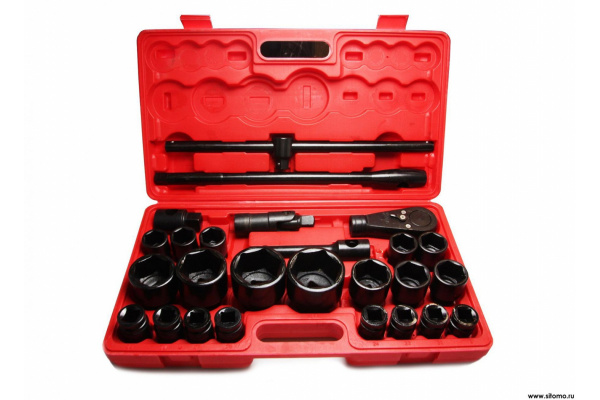 Набор торцевых головок SITOMO N7 21-65мм, 3/4"-1", 26 шт 331208