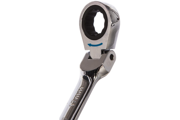 Набор комбинированных трещоточных ключей с подвижной головкой JTC 8-17 мм 9 предметов 1/15-3448