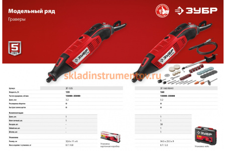 Электрический гравер ЗУБР ЗГ-135