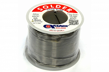 Припой (1 мм, 0.25 кг, Sn63/Pb37, HF532 флюс RMA) ASAHI 00-00000310