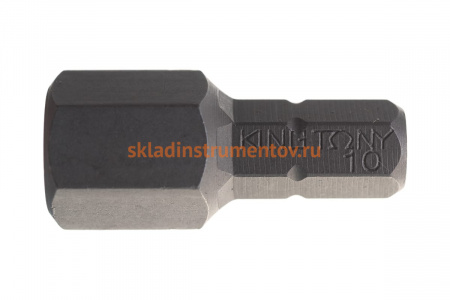 Вставка торцевая 1/4", HEX, 10 мм, 25 мм KING TONY 102510H