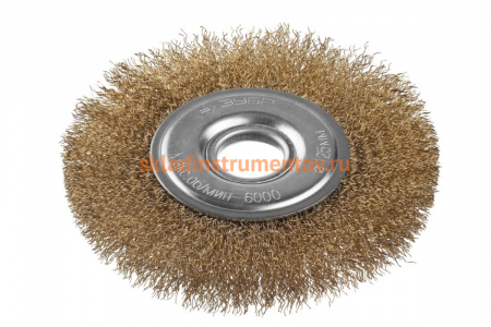 Щетка дисковая для УШМ, проволока 0.3 мм, 175х22 мм Зубр 35187-175_z01