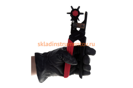 Револьверный дырокол для кожи, усиленный, 6-в-1, 2-4,5мм Зубр "МАСТЕР" 22945