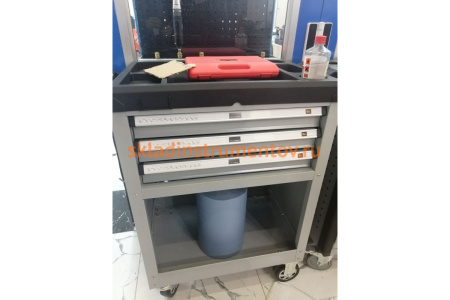 Тележка инструментальная открытая с 3 ящиками WDK-713 WIEDERKRAFT