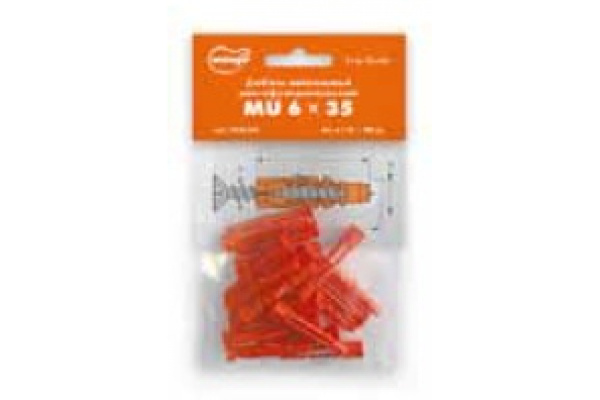 Нейлоновый дюбель 6х35 Mungo MU 20 шт. 1010630B