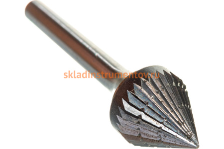 Бор-фреза форма J зенкер с вершиной 60 градусов (16x15 мм, хвостовик 6 мм) D.BOR 9F-19160K02D