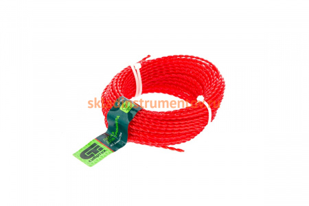 Леска для триммера овальная витая (2.4 мм, 15 м) СИБРТЕХ 961375