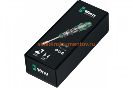 Битодержатель+Биты Wera Kraftform Kompakt 28 SB WE-073240