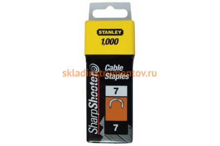 Скоба для степлера Stanley тип 7 12мм х 1000шт 1-CT108T