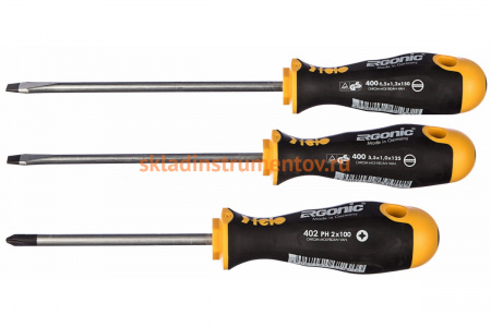 Набор отверток 3 шт в упаковке Felo Ergonic 40093118