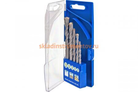 Набор сверл по бетону Профи (5 шт; 4, 5, 6, 8, 10 мм) ПРАКТИКА 640-322