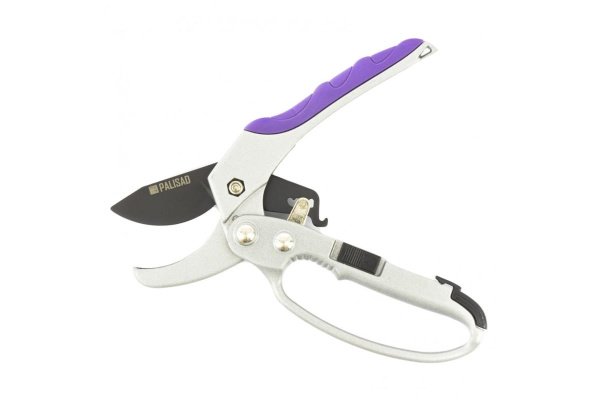 Секатор 200 мм, пружина возвратная, храп.мех, тефлон.покр, метал.обрез.ручки PALISAD 60560