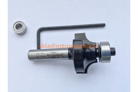 Фреза концевая радиусная с нижним подшипником Contractor (25.4x12.7 мм; R 6.35 мм) CMT K938-254