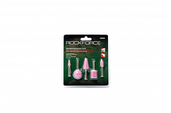 Набор камней абразивных в блистере (5 шт; хвостовик 6 мм) ROCKFORCE RF-GSK503