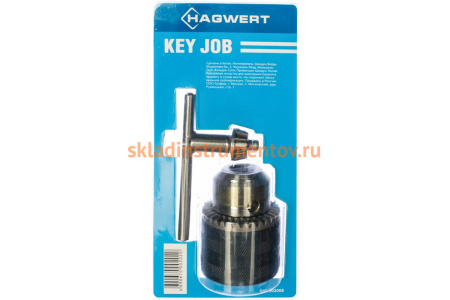 Патрон сверлильный Key Job с ключом (1.5-13 мм; 1/2-20UNF) HAGWERT 502008