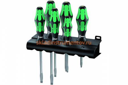 Набор отверток 334/355 SK/6 SATZ 6-TLG. / SET 6 PCS. WERA WE-007681