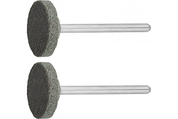 Шлифовальный абразивный круг Зубр карбид кремния на шпильке P 120 d 2x3.2 мм L 45 мм 2 шт. 35916