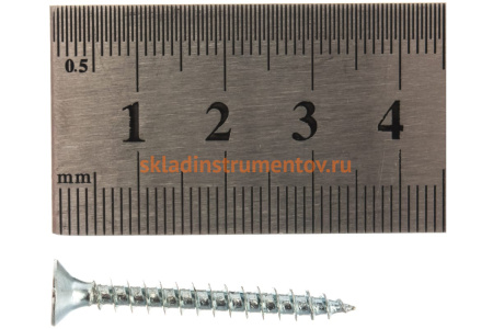 Универсальные шурупы для дерева, ДСП, ДВП Зубр оцинкованные, PZ, 4,0x35мм, ТФ1, 350 штук 4-300371-40-035